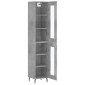 vidaXL Ντουλάπι Γκρι Σκυροδέματος 34,5x34x180 εκ. Επεξεργασμένο Ξύλο