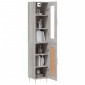 vidaXL Μπουφές Sonoma Γκρι 34,5 x 34 x 180 εκ. από Επεξεργασμένο Ξύλο