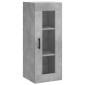 vidaXL Ντουλάπι Γκρι Σκυροδέματος 34,5x34x180 εκ. Επεξεργασμένο Ξύλο
