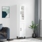 vidaXL Ντουλάπι Λευκός 34,5 x 34 x 180 εκ. από Επεξεργασμένο Ξύλο