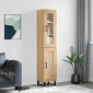 vidaXL Μπουφές Sonoma δρυς 34,5 x 34 x 180 εκ. από Επεξεργασμένο Ξύλο