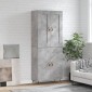 vidaXL Ντουλάπι Γκρι Σκυροδέματος 69,5x34x180 εκ. Επεξεργασμένο Ξύλο