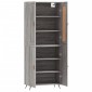vidaXL Ντουλάπι Γκρι Sonoma 69,5 x 34 x 180 εκ. Επεξεργασμένο Ξύλο