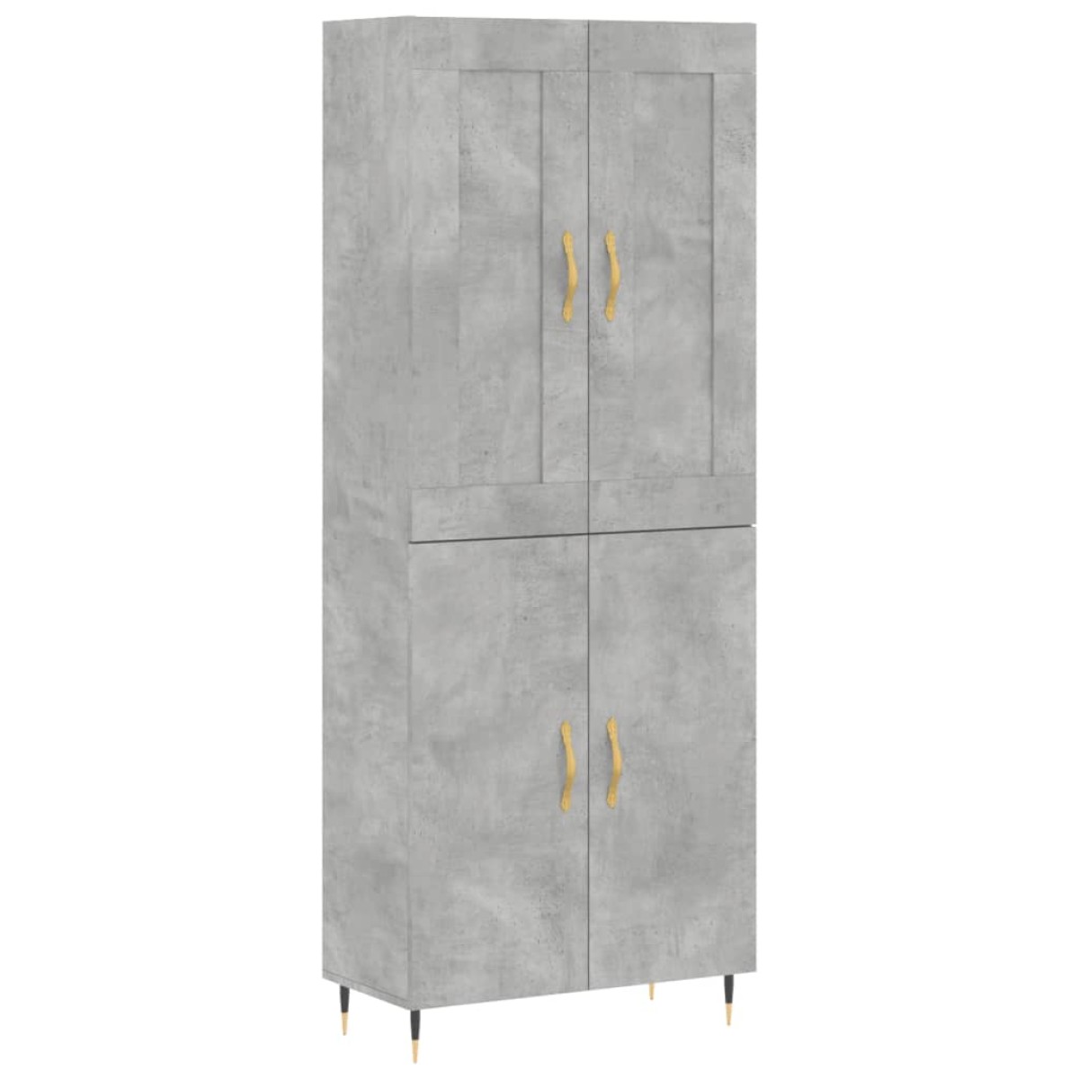 vidaXL Ντουλάπι Γκρι Σκυροδέματος 69,5x34x180 εκ. Επεξεργασμένο Ξύλο