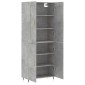 vidaXL Ντουλάπι Γκρι Σκυροδέματος 69,5x34x180 εκ. Επεξεργασμένο Ξύλο