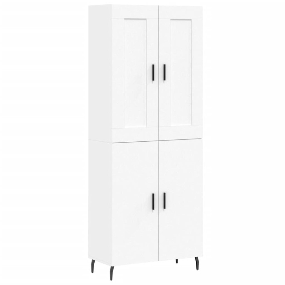 vidaXL Ντουλάπι Λευκό 69,5x34x180 εκ. από Επεξεργασμένο Ξύλο