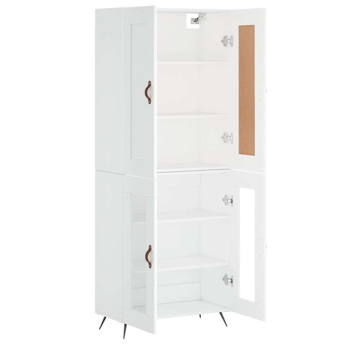 vidaXL Ντουλάπι Λευκό 69,5x34x180 εκ. από Επεξεργασμένο Ξύλο