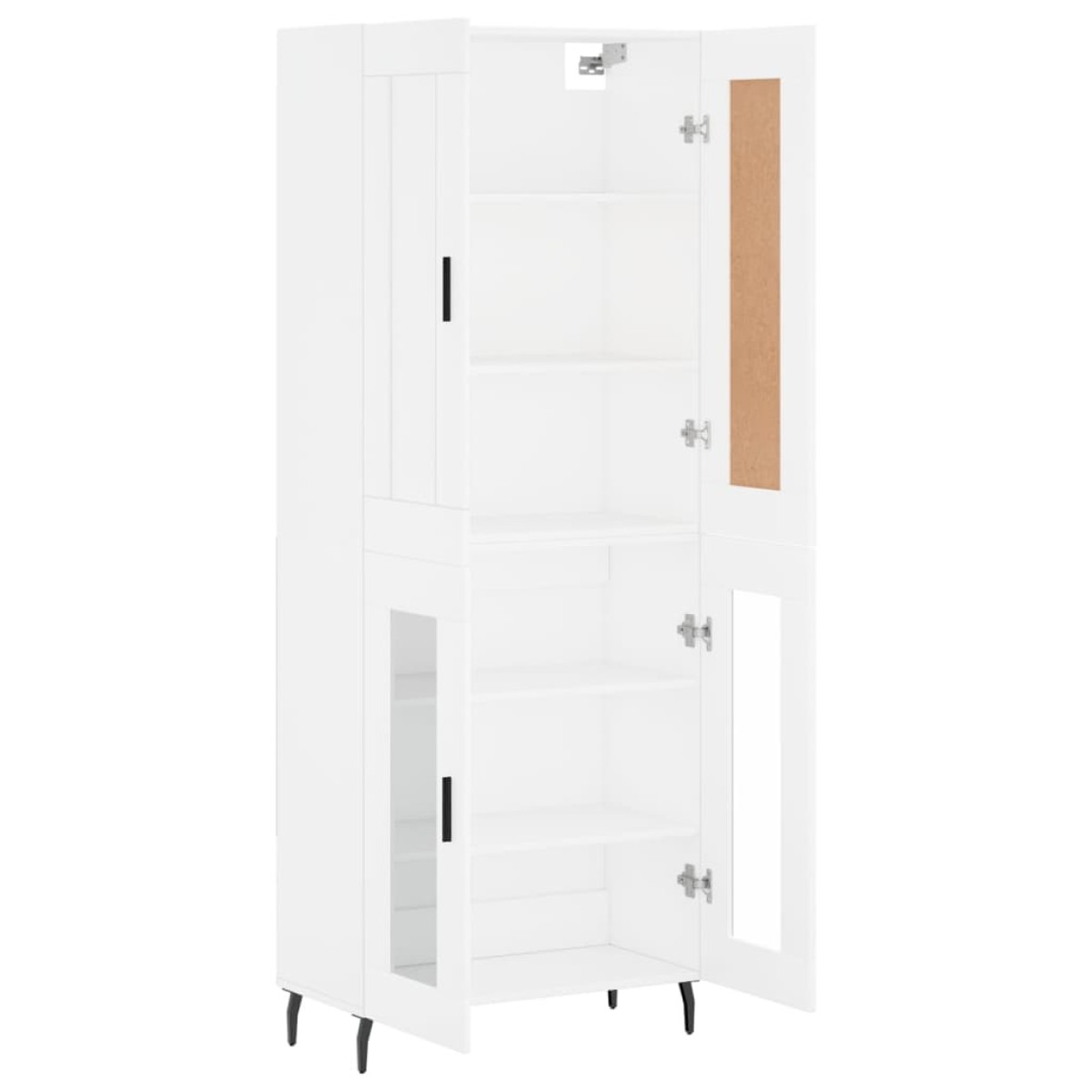 vidaXL Ντουλάπι Λευκό 69,5x34x180 εκ. από Επεξεργασμένο Ξύλο