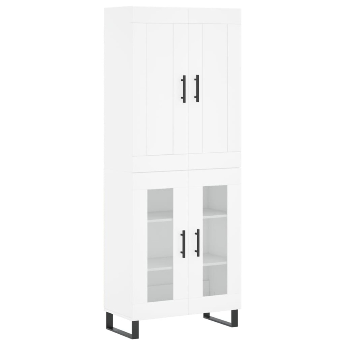 vidaXL Ντουλάπι Λευκό 69,5x34x180 εκ. από Επεξεργασμένο Ξύλο
