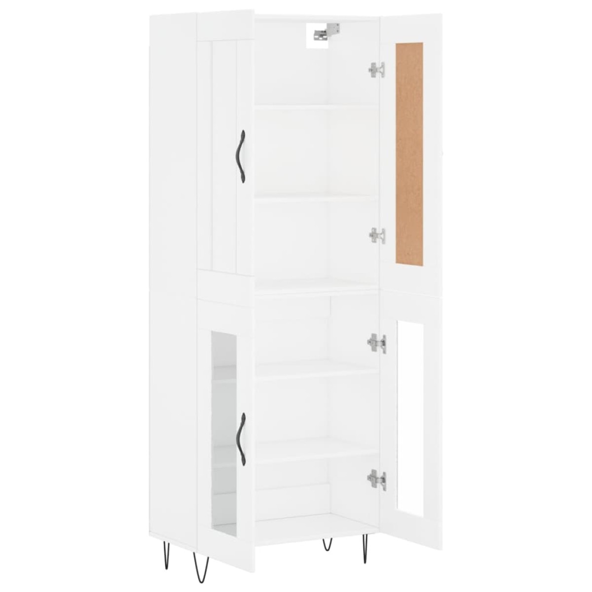 vidaXL Ντουλάπι Λευκό 69,5x34x180 εκ. από Επεξεργασμένο Ξύλο