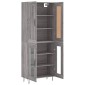 vidaXL Ντουλάπι Γκρι Sonoma 69,5 x 34 x 180 εκ. Επεξεργασμένο Ξύλο