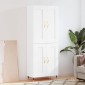 vidaXL Ντουλάπι Λευκό 69,5x34x180 εκ. από Επεξεργασμένο Ξύλο