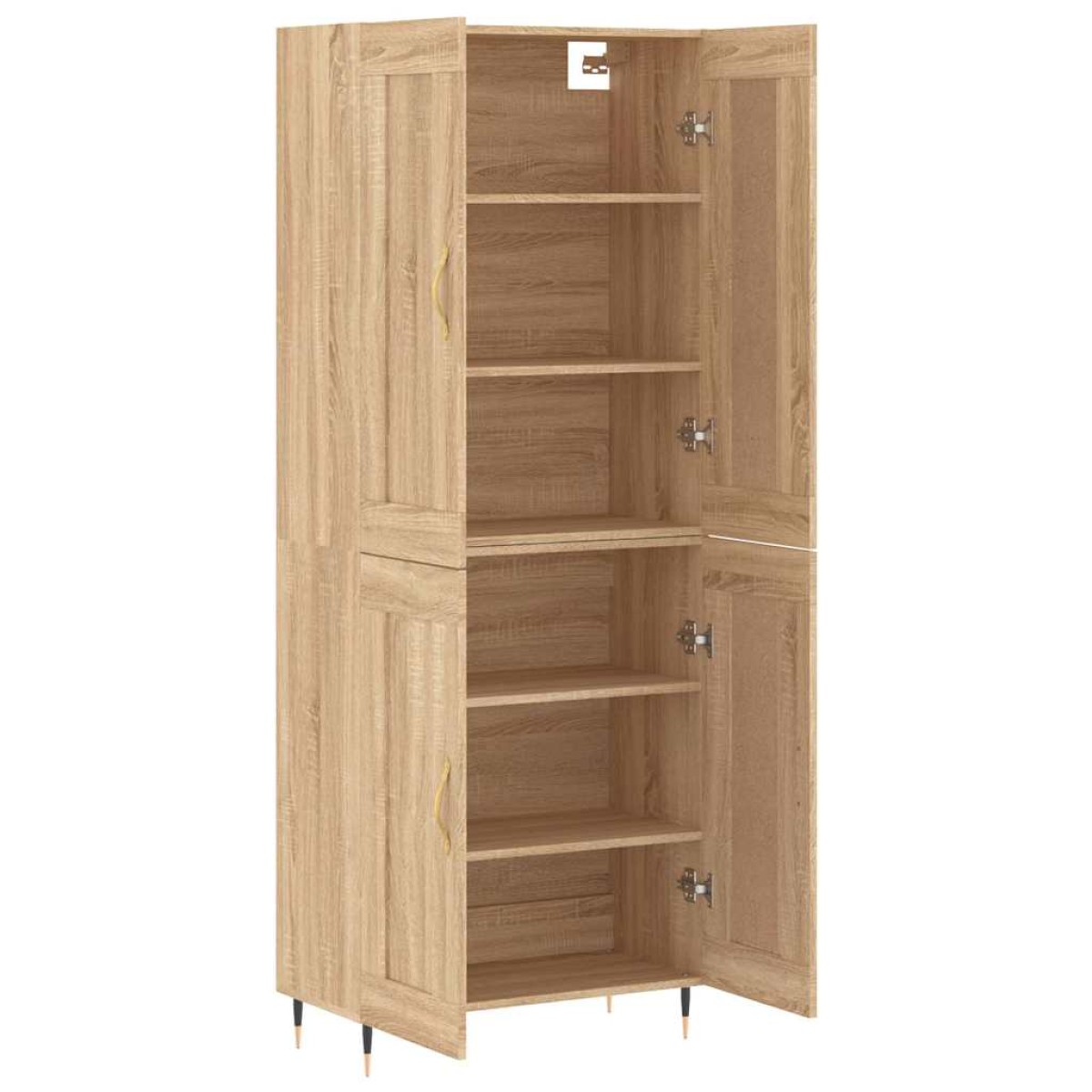 vidaXL Ντουλάπι Sonoma δρυς 69,5 x 34 x 180 εκ. από Επεξεργασμένο Ξύλο