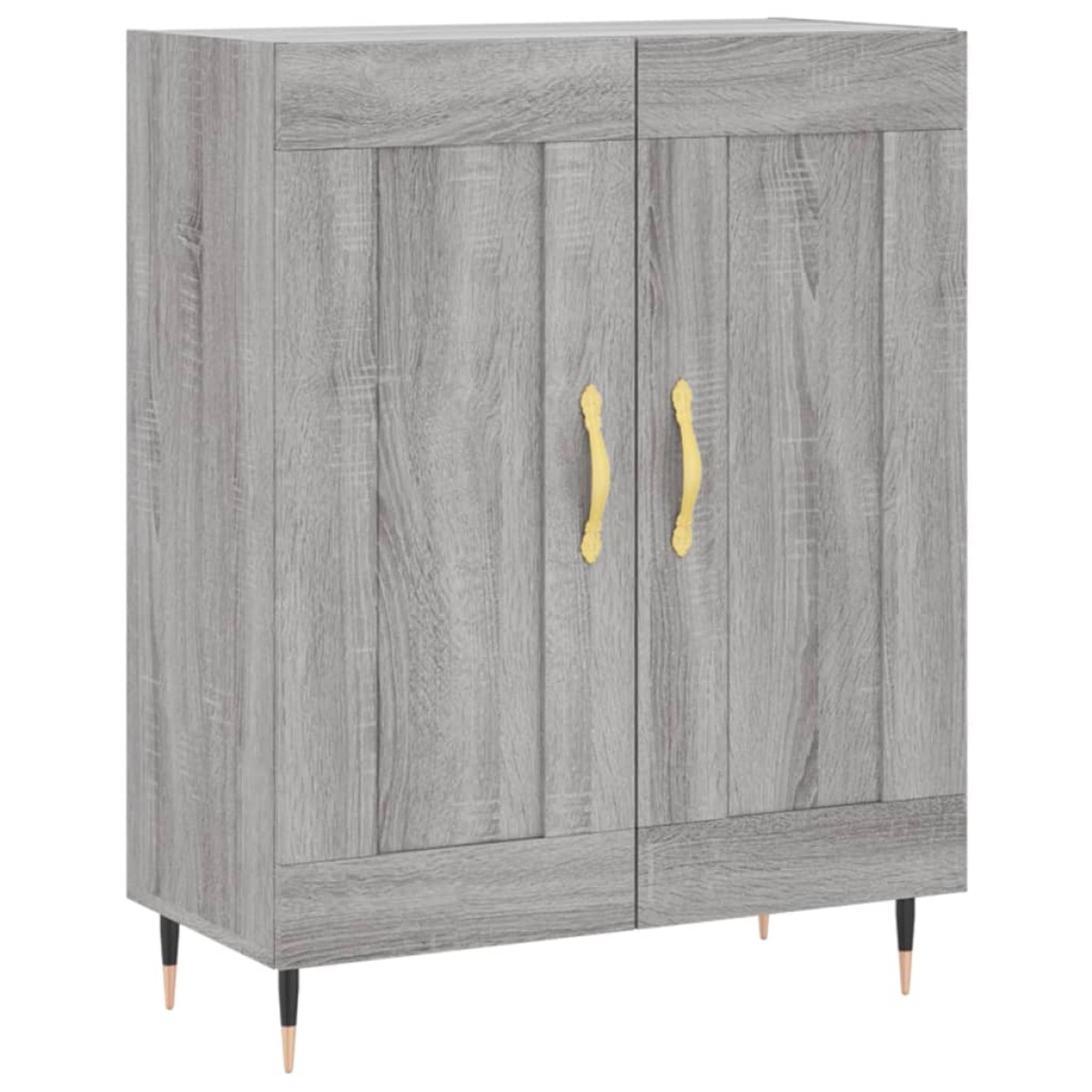 vidaXL Ντουλάπι Γκρι Sonoma 69,5 x 34 x 180 εκ. Επεξεργασμένο Ξύλο
