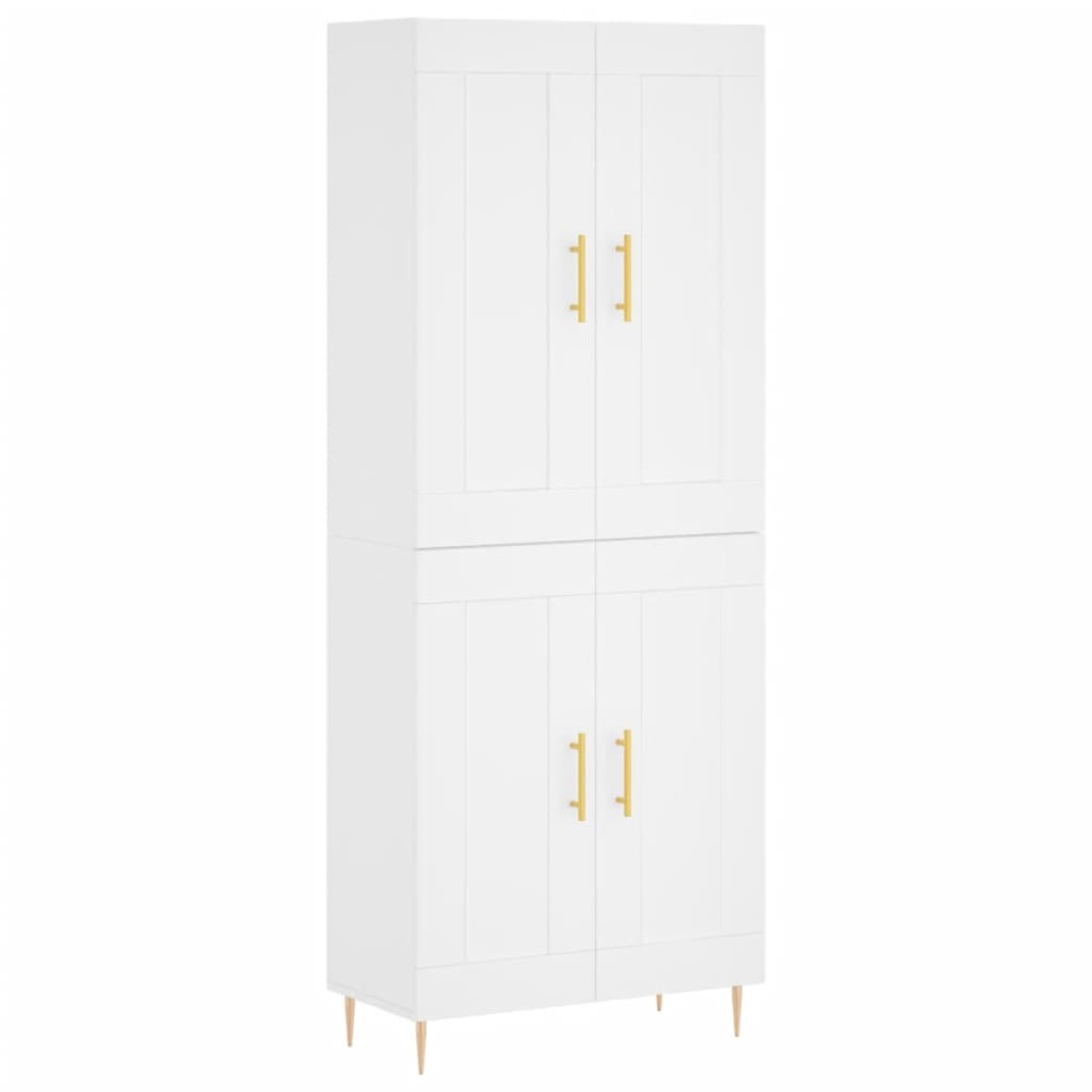 vidaXL Ντουλάπι Λευκό 69,5x34x180 εκ. από Επεξεργασμένο Ξύλο