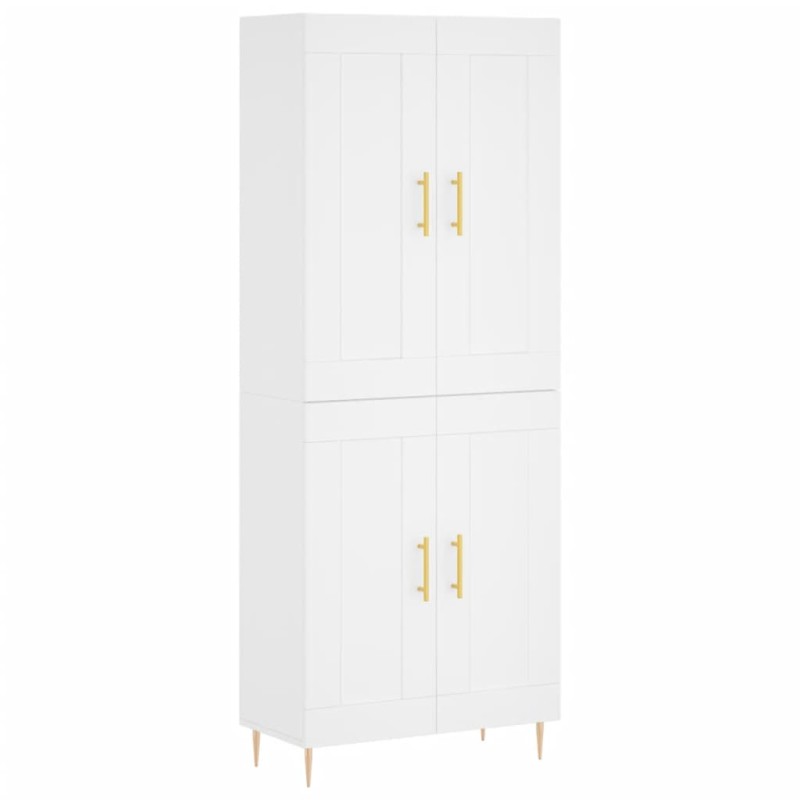 vidaXL Ντουλάπι Λευκό 69,5x34x180 εκ. από Επεξεργασμένο Ξύλο