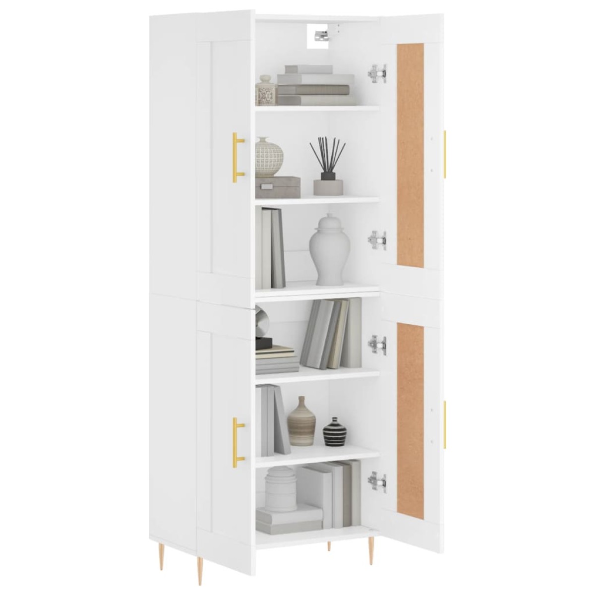 vidaXL Ντουλάπι Λευκό 69,5x34x180 εκ. από Επεξεργασμένο Ξύλο