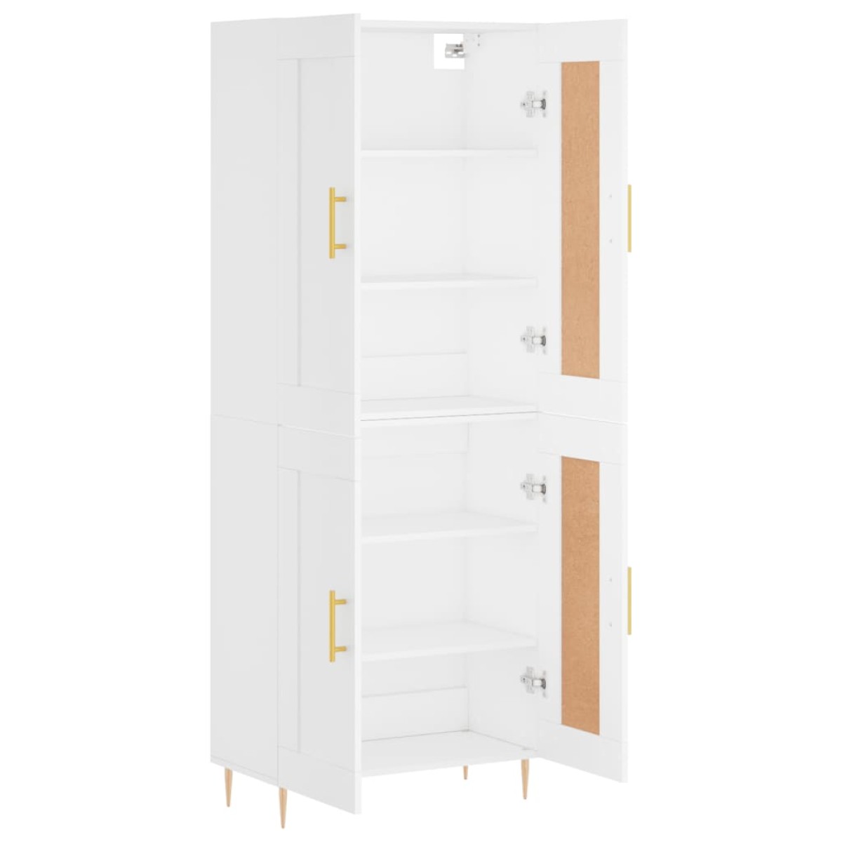 vidaXL Ντουλάπι Λευκό 69,5x34x180 εκ. από Επεξεργασμένο Ξύλο