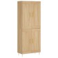 vidaXL Ντουλάπι Sonoma δρυς 69,5 x 34 x 180 εκ. από Επεξεργασμένο Ξύλο