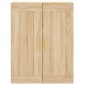 vidaXL Ντουλάπι Sonoma δρυς 69,5 x 34 x 180 εκ. από Επεξεργασμένο Ξύλο