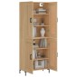 vidaXL Ντουλάπι Sonoma δρυς 69,5 x 34 x 180 εκ. από Επεξεργασμένο Ξύλο