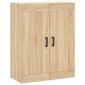 vidaXL Ντουλάπι Sonoma δρυς 69,5 x 34 x 180 εκ. από Επεξεργασμένο Ξύλο