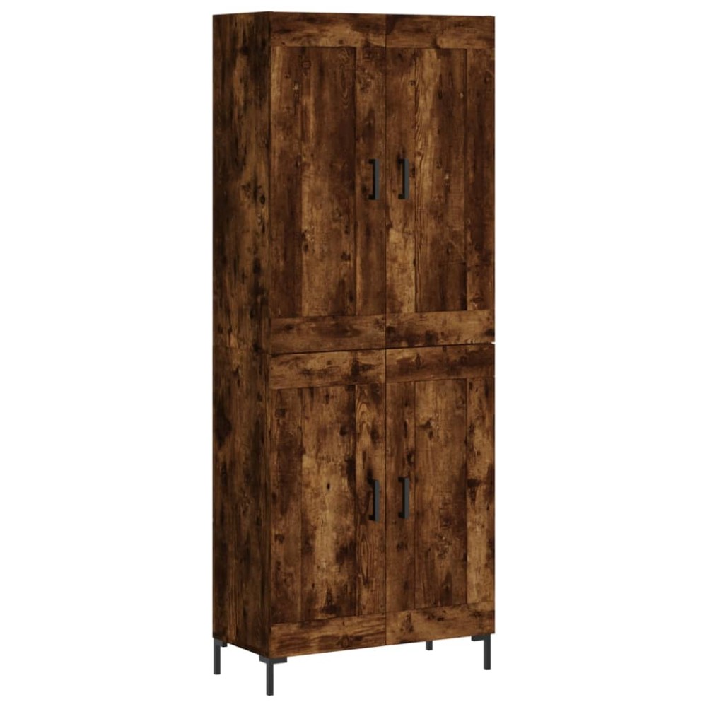 vidaXL Ντουλάπι Καπνιστή Δρυς 69,5x34x180 εκ. από Επεξεργασμένο Ξύλο