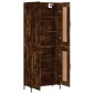 vidaXL Ντουλάπι Καπνιστή Δρυς 69,5x34x180 εκ. από Επεξεργασμένο Ξύλο