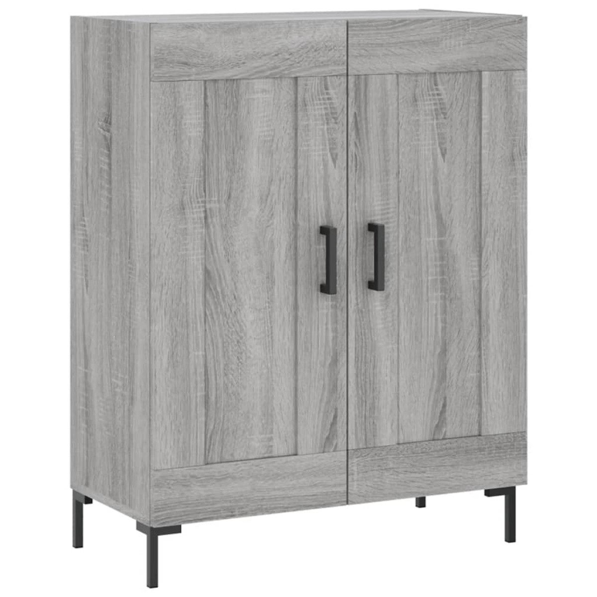 vidaXL Ντουλάπι Γκρι Sonoma 69,5 x 34 x 180 εκ. Επεξεργασμένο Ξύλο