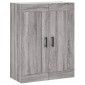 vidaXL Ντουλάπι Γκρι Sonoma 69,5 x 34 x 180 εκ. Επεξεργασμένο Ξύλο