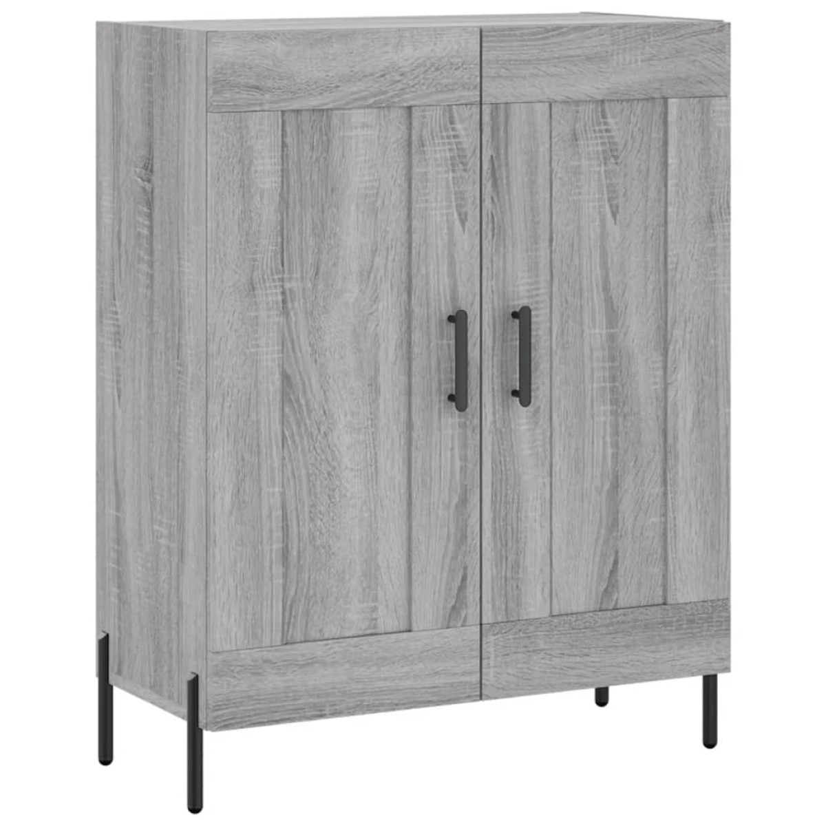 vidaXL Ντουλάπι Γκρι Sonoma 69,5 x 34 x 180 εκ. Επεξεργασμένο Ξύλο