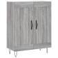 vidaXL Ντουλάπι Γκρι Sonoma 69,5 x 34 x 180 εκ. Επεξεργασμένο Ξύλο