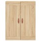 vidaXL Ντουλάπι Sonoma δρυς 69,5 x 34 x 180 εκ. από Επεξεργασμένο Ξύλο