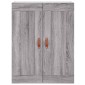 vidaXL Ντουλάπι Γκρι Sonoma 69,5 x 34 x 180 εκ. Επεξεργασμένο Ξύλο