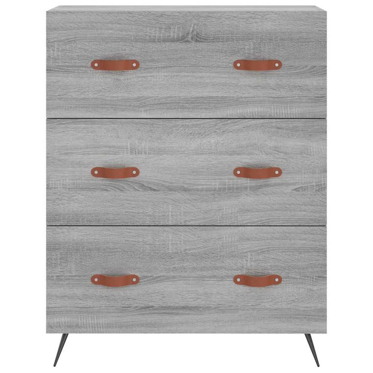 vidaXL Ντουλάπι Γκρι Sonoma 69,5 x 34 x 180 εκ. Επεξεργασμένο Ξύλο