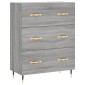 vidaXL Ντουλάπι Γκρι Sonoma 69,5 x 34 x 180 εκ. Επεξεργασμένο Ξύλο