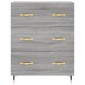 vidaXL Ντουλάπι Γκρι Sonoma 69,5 x 34 x 180 εκ. Επεξεργασμένο Ξύλο