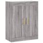 vidaXL Ντουλάπι Γκρι Sonoma 69,5 x 34 x 180 εκ. Επεξεργασμένο Ξύλο