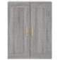 vidaXL Ντουλάπι Γκρι Sonoma 69,5 x 34 x 180 εκ. Επεξεργασμένο Ξύλο