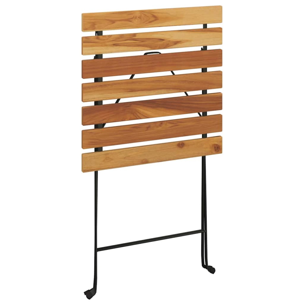 vidaXL Τραπέζι Bistro Πτυσσόμ. 55x54x71 εκ. Μασίφ Ξύλο Teak & Ατσάλι