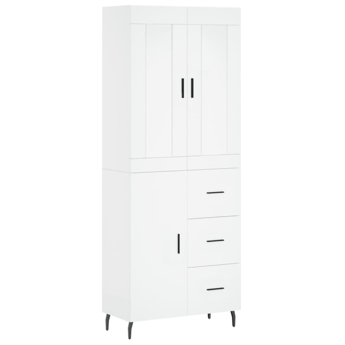 vidaXL Ντουλάπι Λευκό 69,5x34x180 εκ. από Επεξεργασμένο Ξύλο
