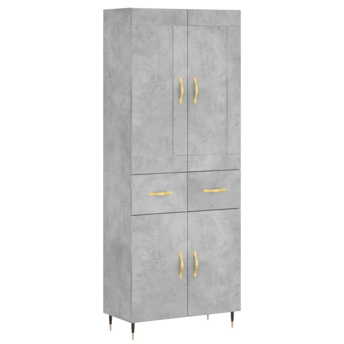 vidaXL Ντουλάπι Γκρι Σκυροδέματος 69,5x34x180 εκ. Επεξεργασμένο Ξύλο