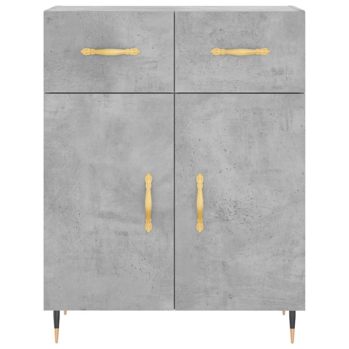 vidaXL Ντουλάπι Γκρι Σκυροδέματος 69,5x34x180 εκ. Επεξεργασμένο Ξύλο