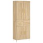 vidaXL Ντουλάπι Sonoma δρυς 69,5 x 34 x 180 εκ. από Επεξεργασμένο Ξύλο