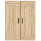 vidaXL Ντουλάπι Sonoma δρυς 69,5 x 34 x 180 εκ. από Επεξεργασμένο Ξύλο