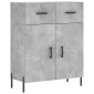 vidaXL Ντουλάπι Γκρι Σκυροδέματος 69,5x34x180 εκ. Επεξεργασμένο Ξύλο