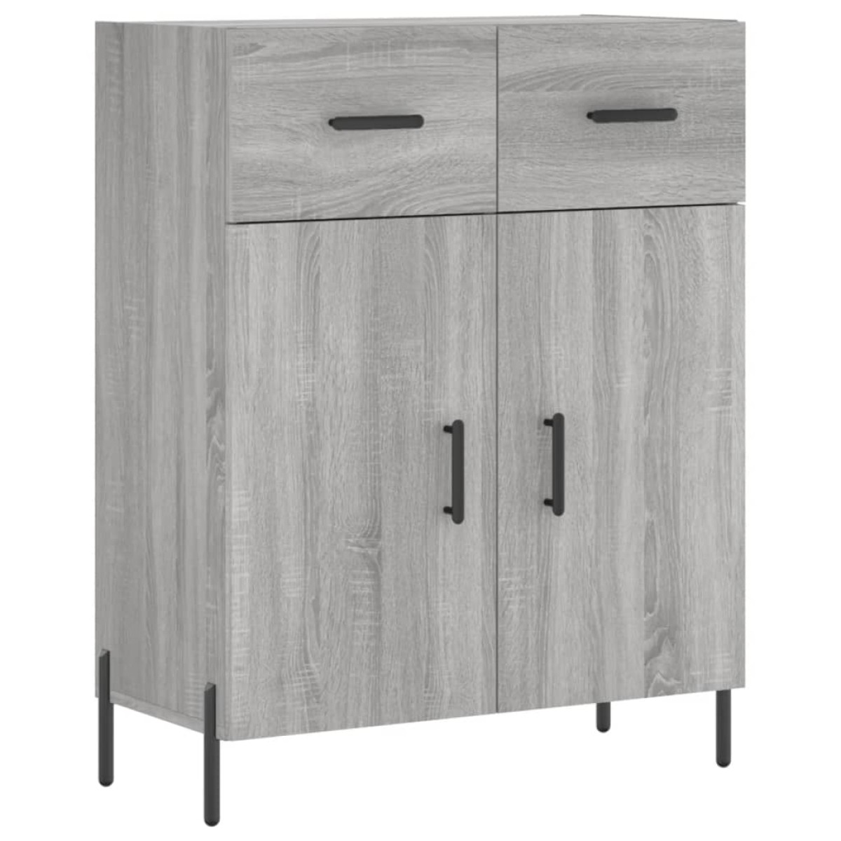 vidaXL Ντουλάπι Γκρι Sonoma 69,5 x 34 x 180 εκ. Επεξεργασμένο Ξύλο