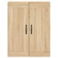 vidaXL Ντουλάπι Sonoma δρυς 69,5 x 34 x 180 εκ. από Επεξεργασμένο Ξύλο