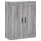 vidaXL Ντουλάπι Γκρι Sonoma 69,5 x 34 x 180 εκ. Επεξεργασμένο Ξύλο