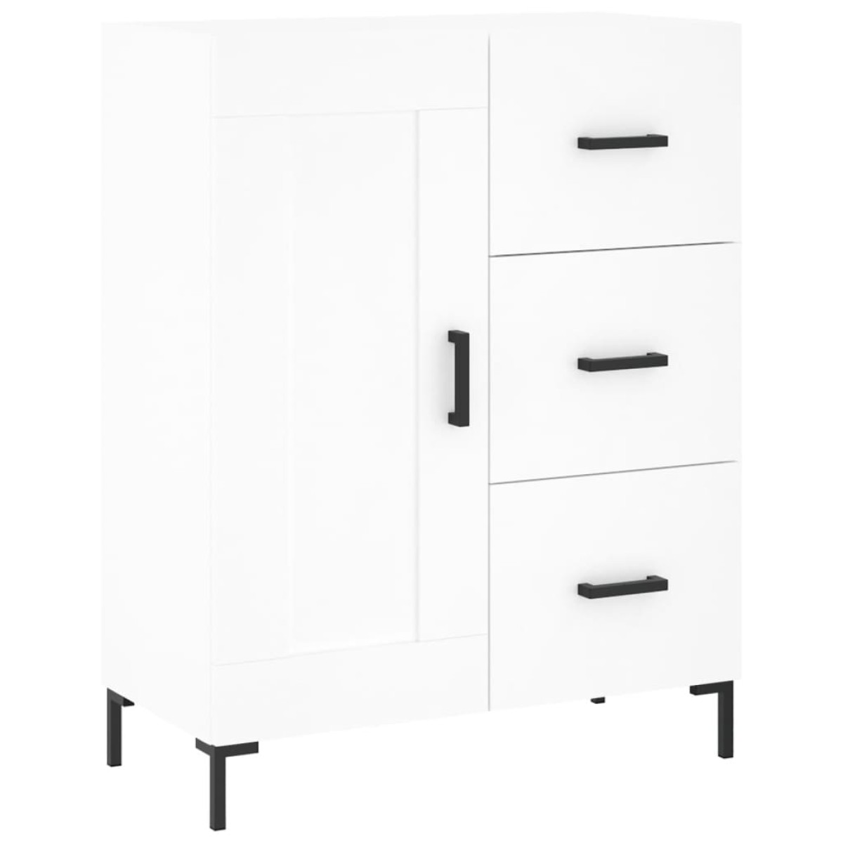 vidaXL Ντουλάπι Λευκό 69,5x34x180 εκ. από Επεξεργασμένο Ξύλο